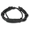 Image 1 : Black Leather Multi-cord Bracelet