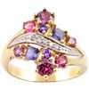 Image 1 : Michael Valitutti 14k Gold Multi-gemstone and Diamond Accent Ring