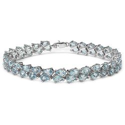 Sterling Silver Blue Topaz Bracelet