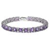 Image 1 : Sterling Silver Amethyst Bracelet