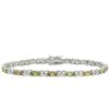 Image 1 : Sterling Silver Peridot and Citrine Butterfly Link Bracelet
