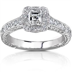 14k White Gold 3/4ct TDW Diamond Engagement Ring