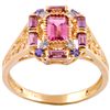 Image 1 : Michael Valitutti 14k Gold Multi-gemstone and Diamond Accent Ring