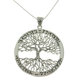 Peter Stone Collection Sterling Silver Tree of Life Necklace