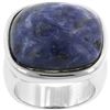 Image 1 : Kate Bissett Silvertone Created Sodalite Cocktail Ring