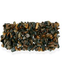 Stonique Creations Multi-row Tiger's Eye Chip Bracelet