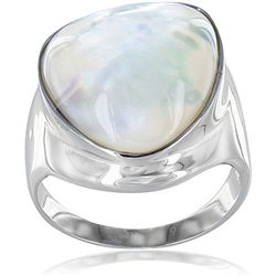 Stainless Steel Mother of Pearl Ring