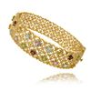 Image 1 : 18k Gold over Silver Multi-gemstone Filigree Bracelet