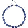 Image 1 : Stonique Creations Sterling Silver Lapis Nugget Necklace