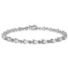 Image 1 : Sterling Silver Genuine Opal and Tanzanite Bracelet