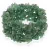 Image 1 : Stonique Creations Aventurine Chip Multi-row Stretch Bracelet