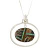 Image 1 : Sterling Silver Multi-stone Necklace
