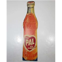 PAL ADE ORANGE SODA BOTTLE ADVERTISING SIGN