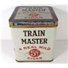 Image 1 : VINTAGE TRAIN MASTER ADVERTISING CIGAR TIN