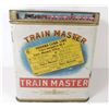 Image 2 : VINTAGE TRAIN MASTER ADVERTISING CIGAR TIN