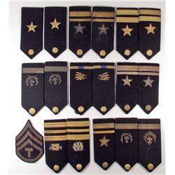 LOT OF VINTAGE MILITARY SHOULDER BOARDS