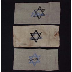 LOT OF 3 GERMAN NAZI HOLOCAUST ARM BANDS