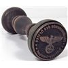 Image 1 : GERMAN NAZI WAX SEAL / RUBBER STAMP W/ WOOD HANDLE