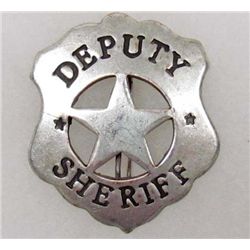 OLD WEST DEPUTY SHERIFF COWBOY ERA LAW BADGE