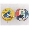 Image 1 : LOT OF 2 VINTAGE CELLULOID ADVERTISING PINBACK BUTTONS