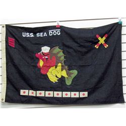 USN NAVAL USS SEA DOG SUBMARINE KILL FLAG