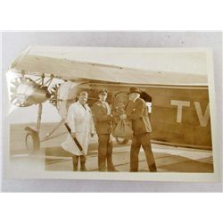 RARE 1933 TWA AVIATION PHOTO - FIRST AM FLIGHT OAKLAND TO SAN FRANCISCO