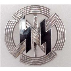 GERMAN NAZI WAFFEN SS SILVER PROFICIENCY SPORTS BADGE