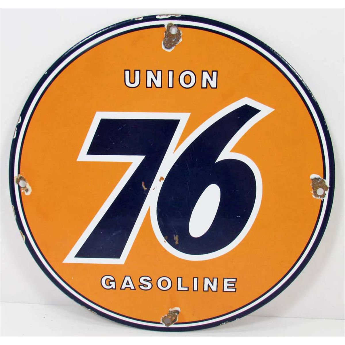 UNION 76 GASOLINE PORCELAIN ADVERTISING SIGN