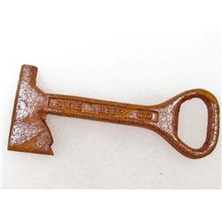 DIXIE BEER CO. CAST IRON BOTTLE OPENER