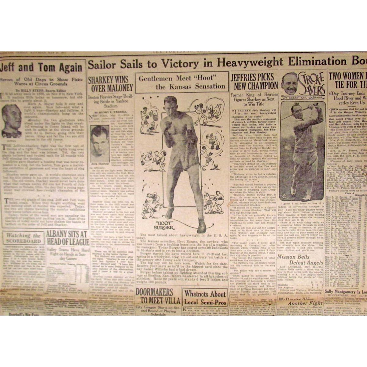 1927 NEWSPAPER "THE PORTLAND NEWS" PORTLAND OREGON