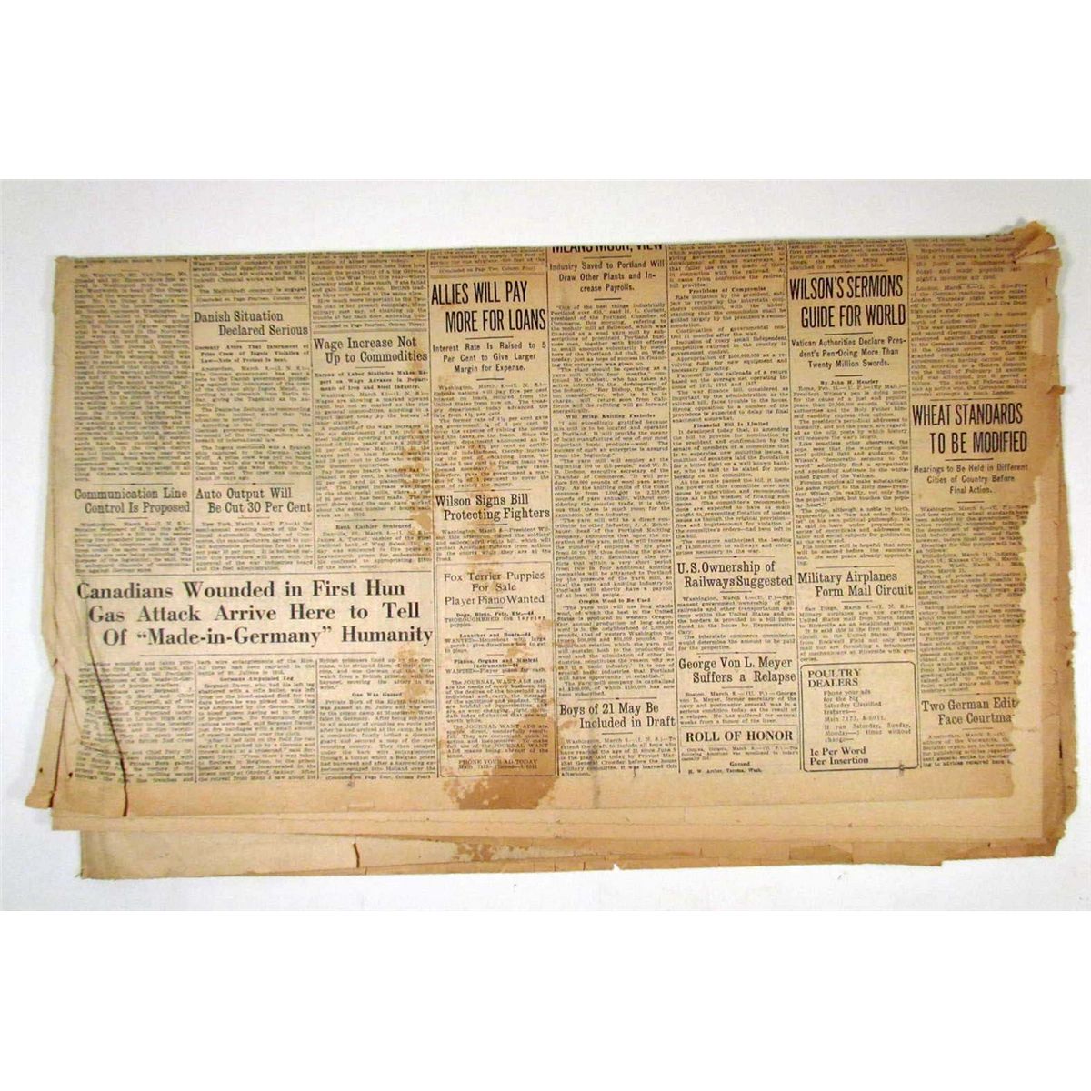 1918 NEWSPAPER