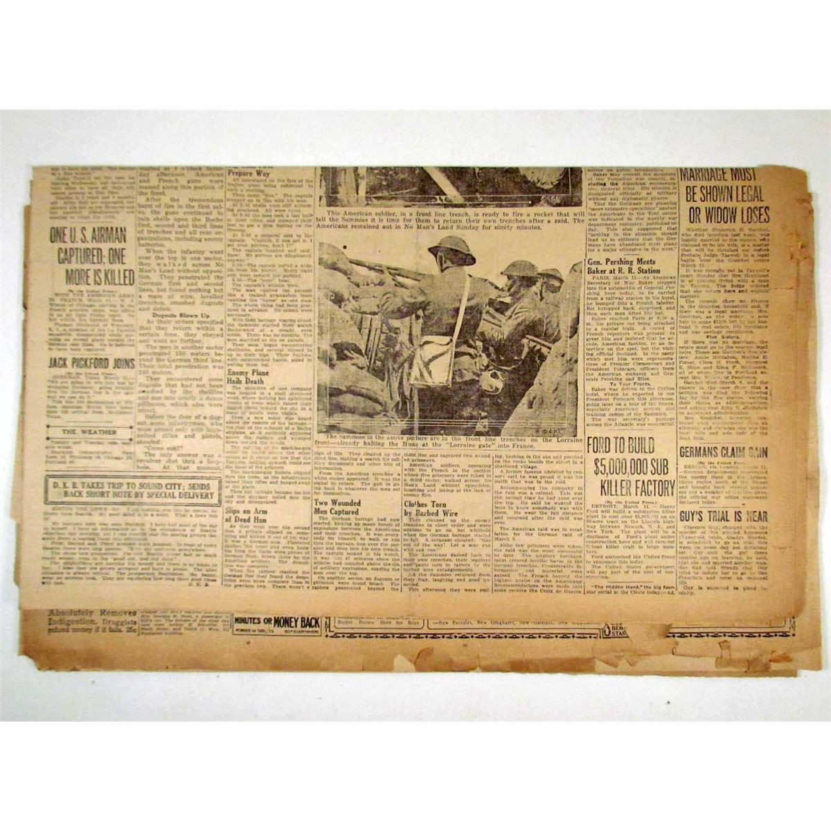 1918 NEWSPAPER "THE PORTLAND NEWS" PORTLAND OREGON