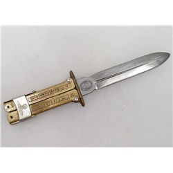 GERMAN NAZI WAFFEN SS FOLDING BUTTERFLY COMBAT KNIFE