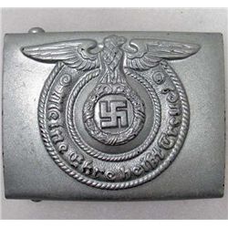 GERMAN NAZI WAFFEN SS EM BELT BUCKLE