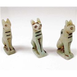 LOT OF 3 EGYPTIAN PHARAONIC BASTET (CAT)