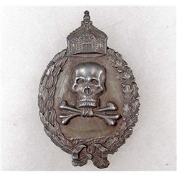 IMPERIAL GERMAN SKULL AND BONES BADGE