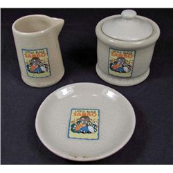 LITTLE BLACK SABO 3 PC. POTTERY SET