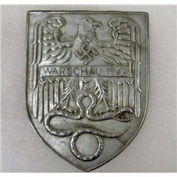 GERMAN NAZI WARSCHAU 1944 PLAQUE