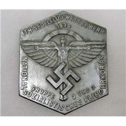 GERMAN NAZI NSFK NATIONAL SOZIALISTIS CHES FLIEG ERKORPS PLAQUE