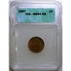Image 1 : 1897 Indian penny  ICG64 R/B