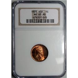 1909VDB Lincoln penny  NGC65RD