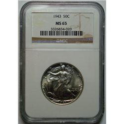 1943 Walker half $  NGC65