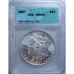 1887  Morgan $  ICG64