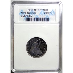 1875CC twenty center  ANACS12 cleaned