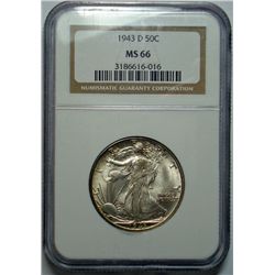 1943D Walker half $  NGC66