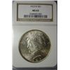 1923D Peace $  NGC63