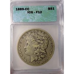 1889CC  Morgan $ ICG12