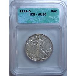 1929D Walker half $  ICG50