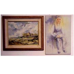 Irene Borg (20th Century) American SEATED GIR