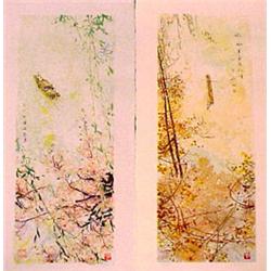 Chen Chi (b. 1912) Chinese UNTITLED, (two) ea